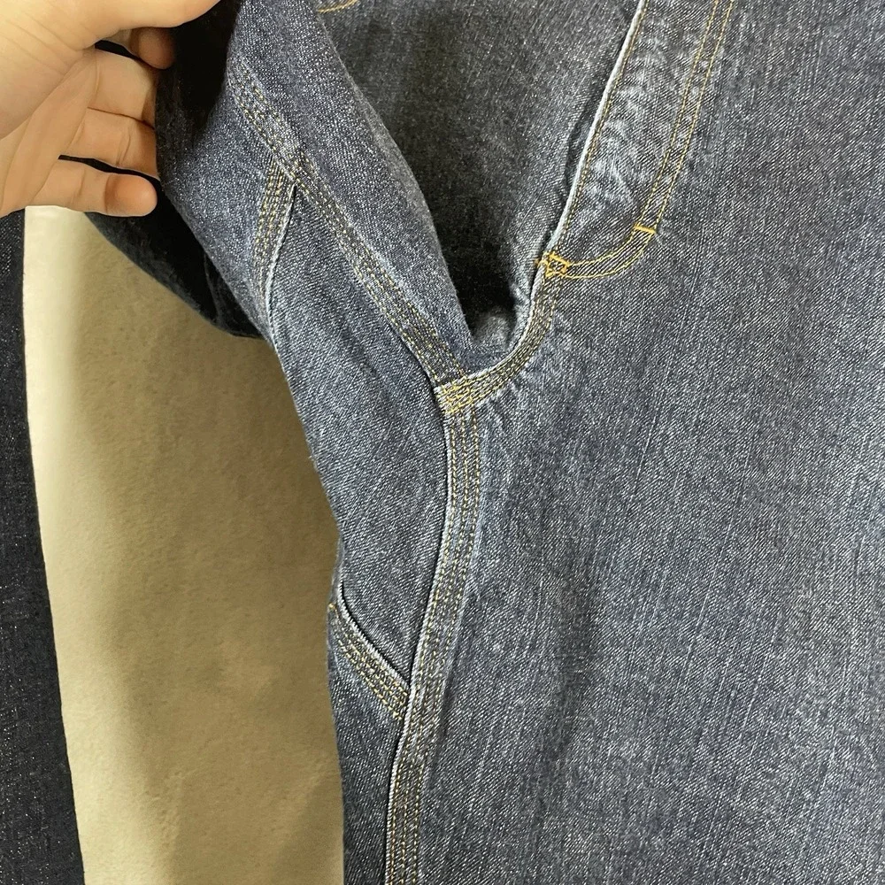 Duluth Trading Jeans Mens 36x30 Blue Flex Ballroom Relaxed Fit Dark Wash 20207